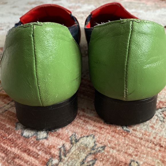 Vintage Amalfi Ida Multi Navy Nappa Leather Shoes - Picture 5 of 10